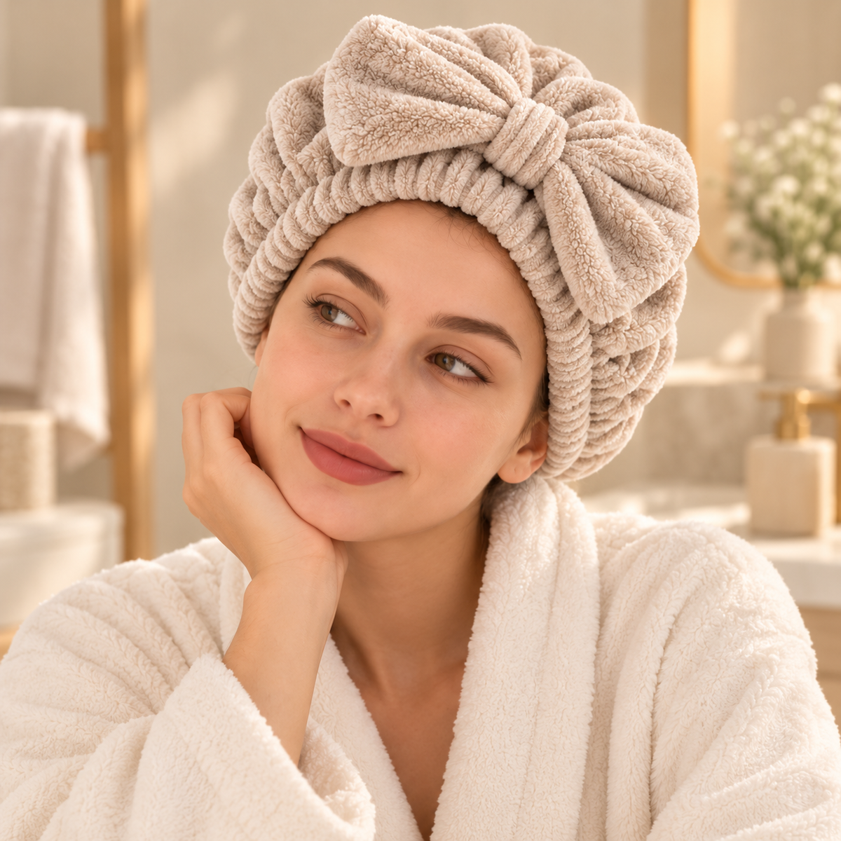 Wellnana Plush Hair Drying Cap