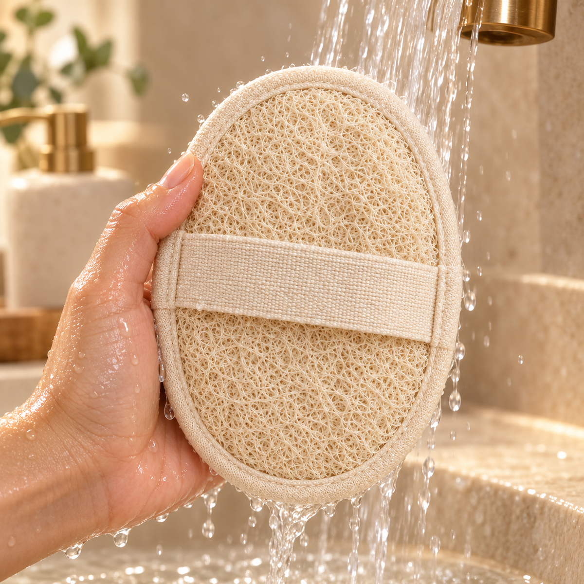Wellnana Oval Bath Scrubber