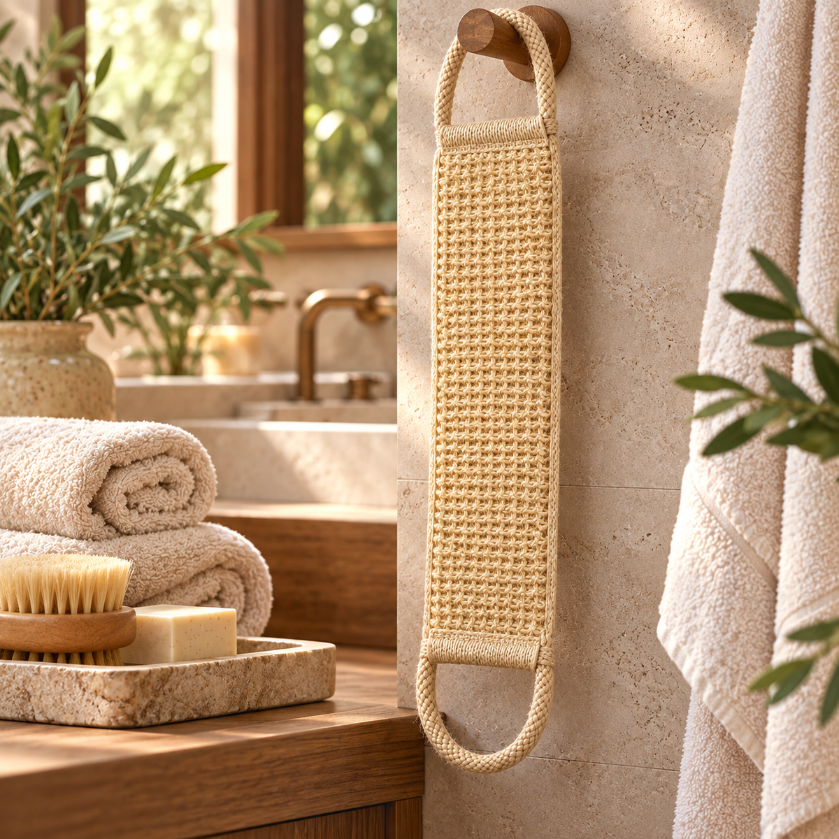 Wellnana Long Bath Back Scrubber
